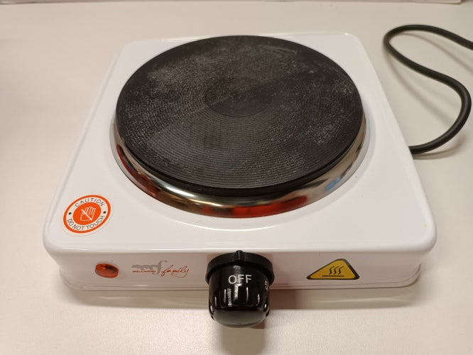 Ecost Customer Return, Electric Stove, COOK1 Melchioni Family Electric Cast Iron Plate 15.5 cm, Adju