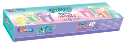 Colorino Pastel Poster paints 20 ml 12 colours