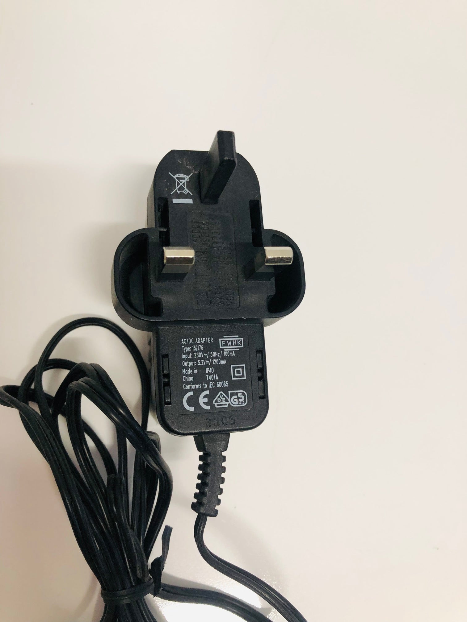 AC/DC Adapter Type 152176