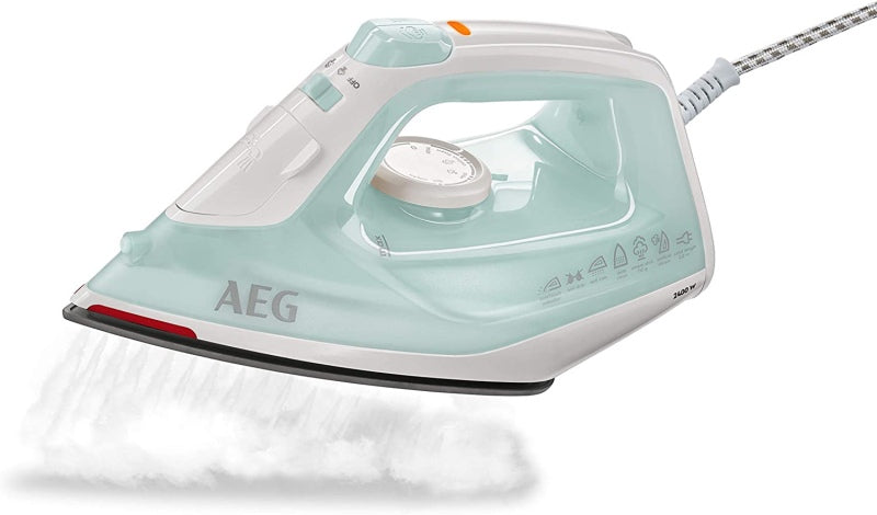 Ecost Customer Return, AEG DB Steam Iron, Steam Burst, 0-30 g Steam/Min, Residual Heat Indicator, Ir