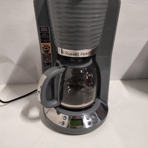 Ecost customer return Russell Hobbs Inspire Digital Coffee Machine, Grey, Programmable Timer, 1.25