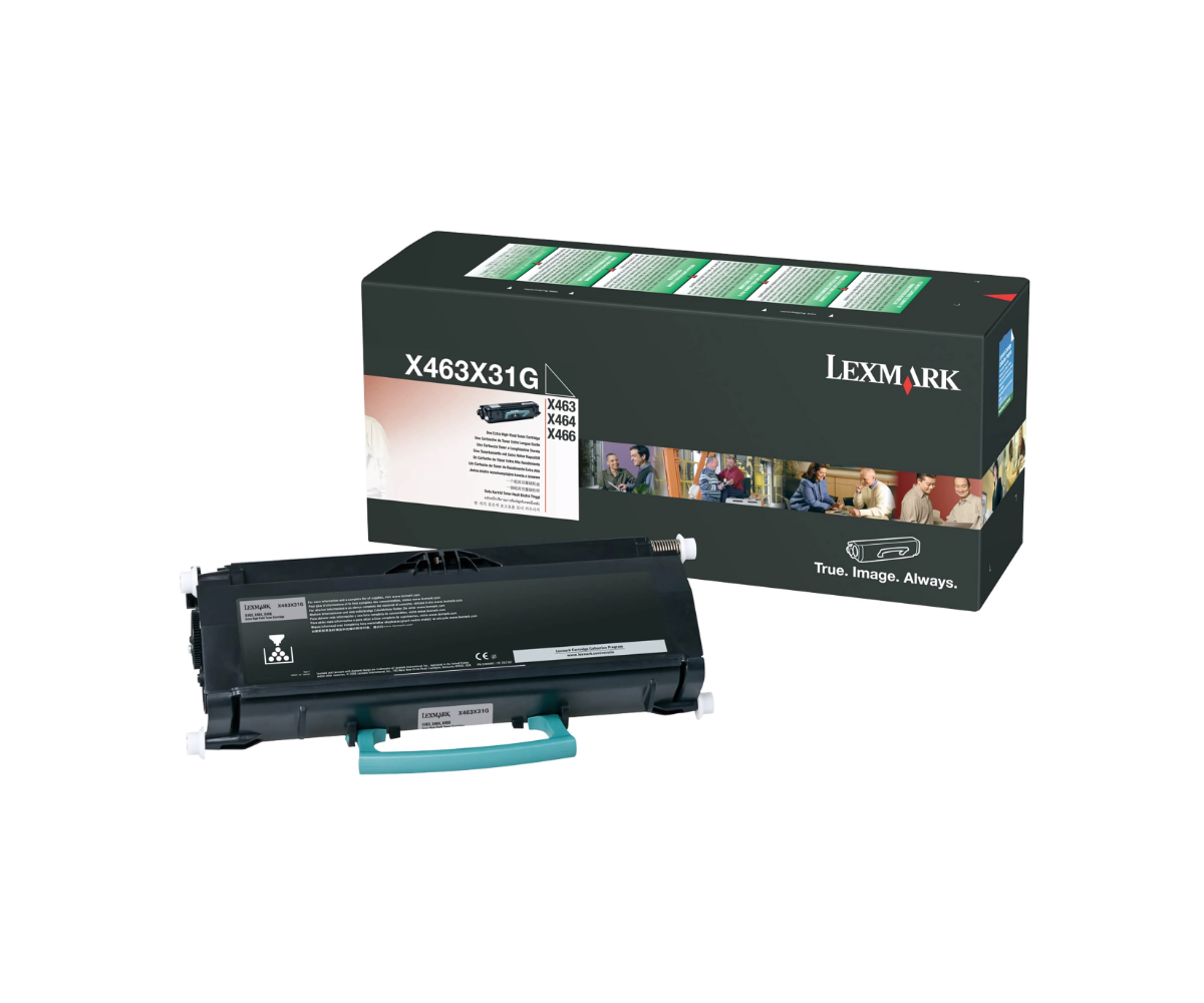 Original LEXMARK X463X31G BLACK Toner Cartridge - open box