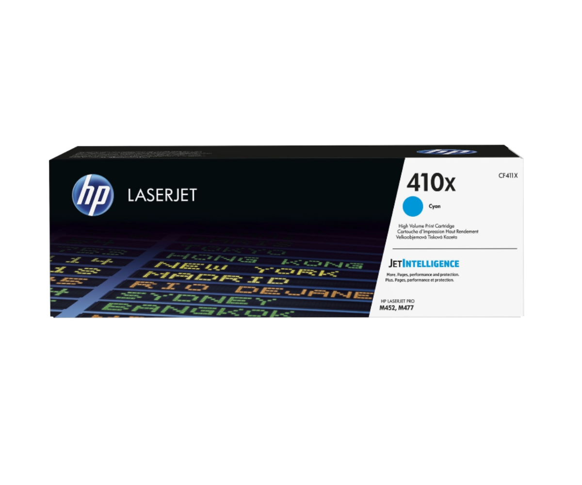 HP 410X high capacity cyan toner cartridge - CF411X