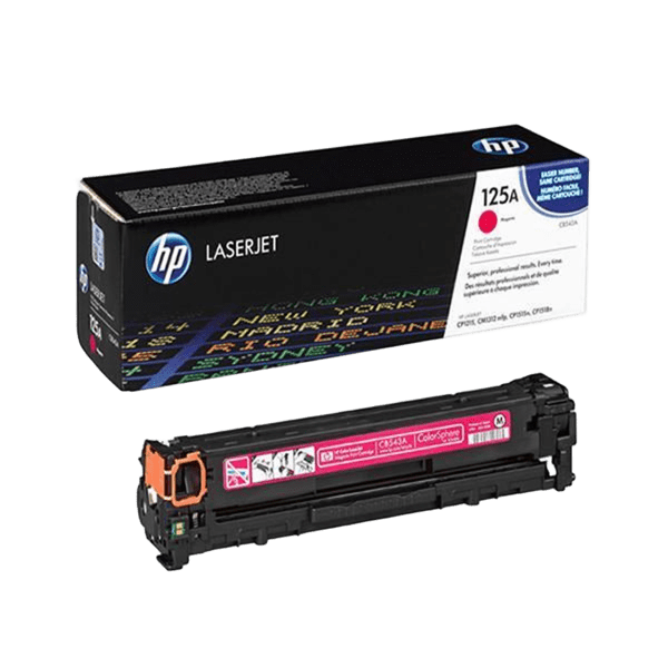 Original HP CB543A (125A) Magenta Toner Cartridge - open box