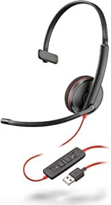 Ecost customer return Plantronics mono headset 'Blackwire C3210' with USBA connection, noise canceli