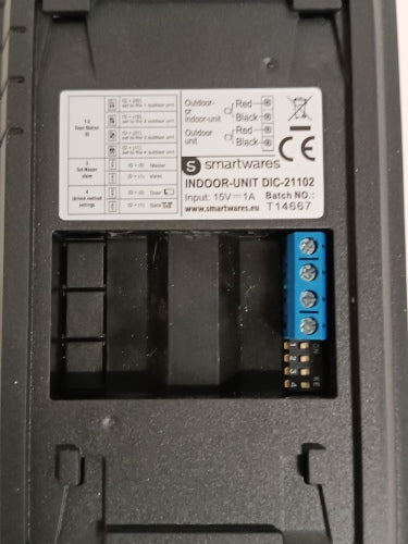 Ecost customer return Smartwares DIC21102 Indoor Intercom 2Way Communication  Easy 2Wire Installatio