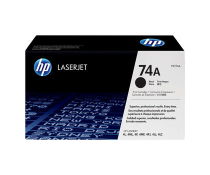 Original HP 74A 92274A BLACK Toner Cartridge