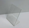 L-shaped plastic promotional display stands A6 (15 cm x 10.5 cm)