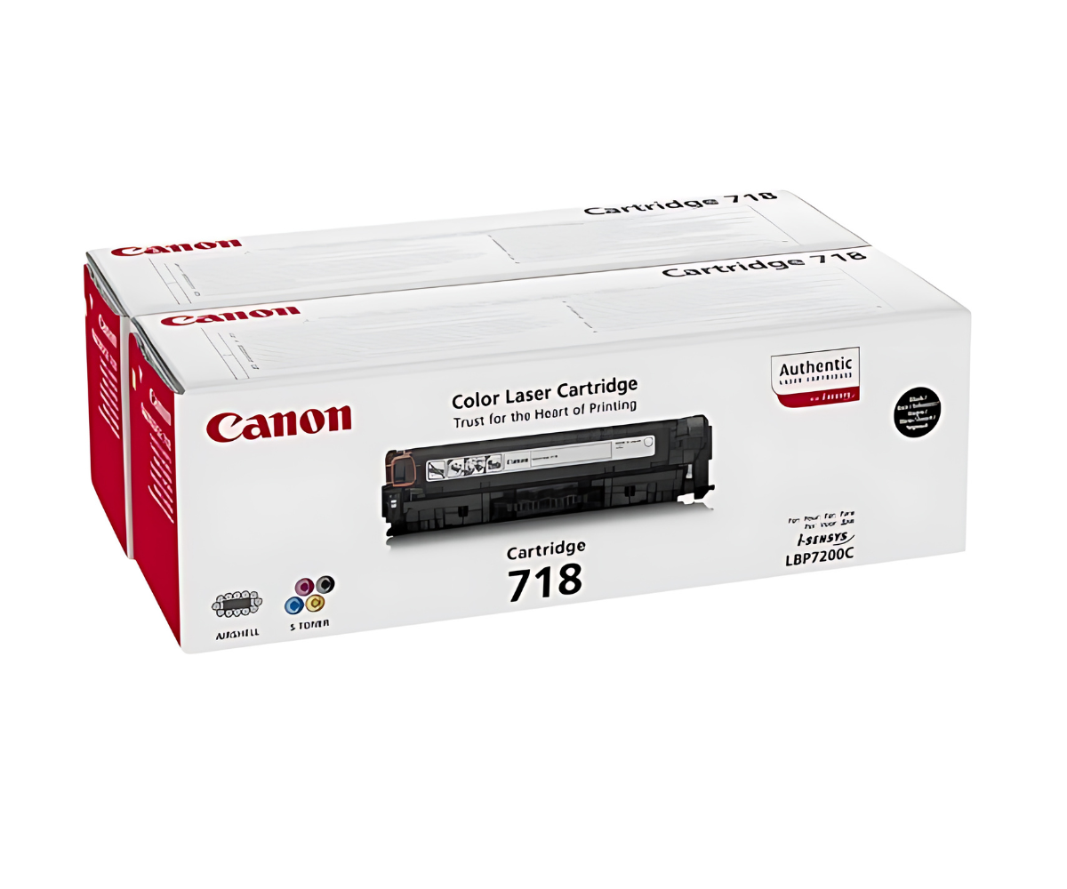 OEM Original Toner Canon 718 Black Double pack (2662B005)