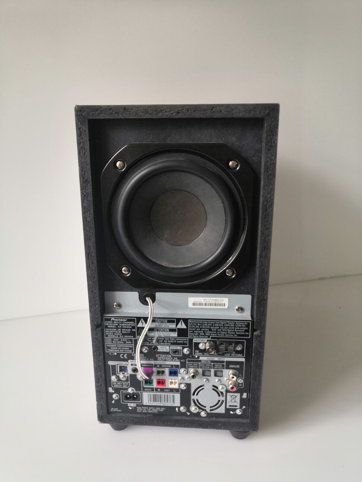PIONEER SX-SW404 Subwoofer