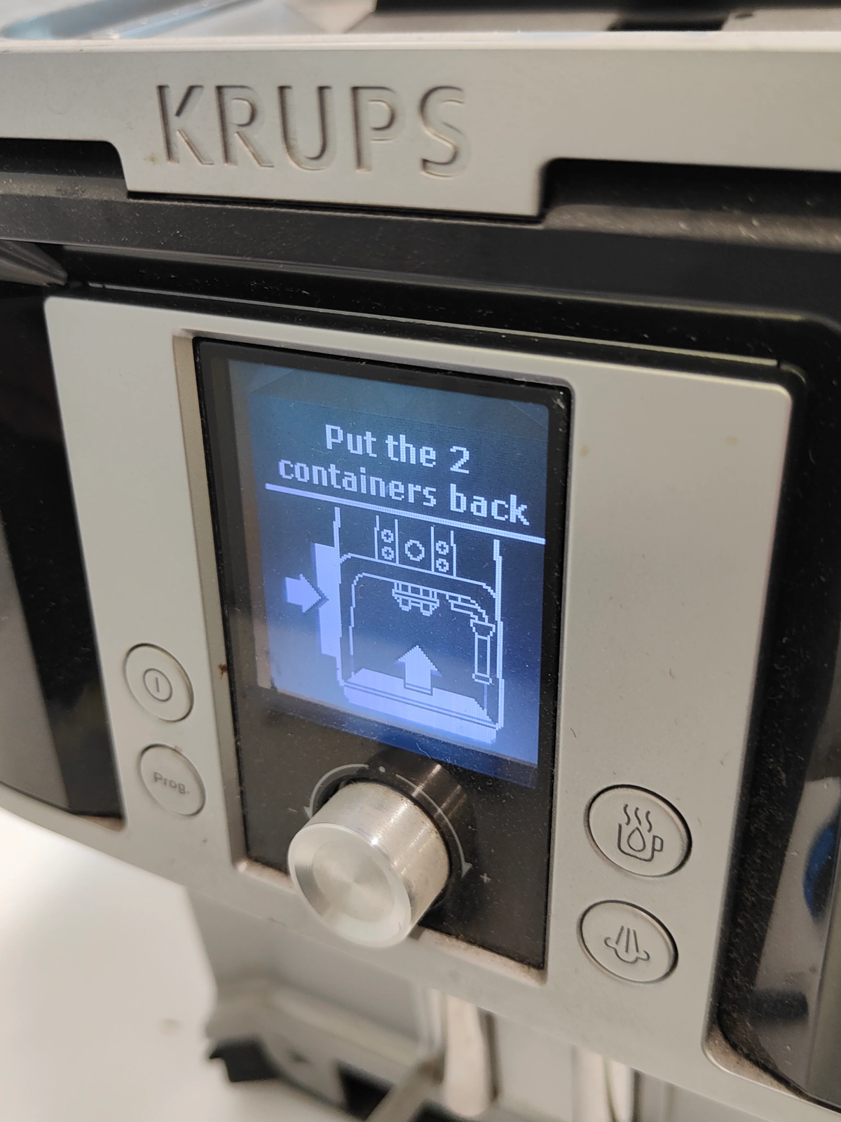KRUPS EA8320 Coffee Machine - Control panel (LCD display)