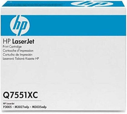 HP Q7551XC LaserJet Contract Black Toner Cartridge - open box