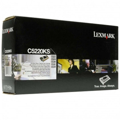 Original Lexmark C5220KS black toner cartridge - open box