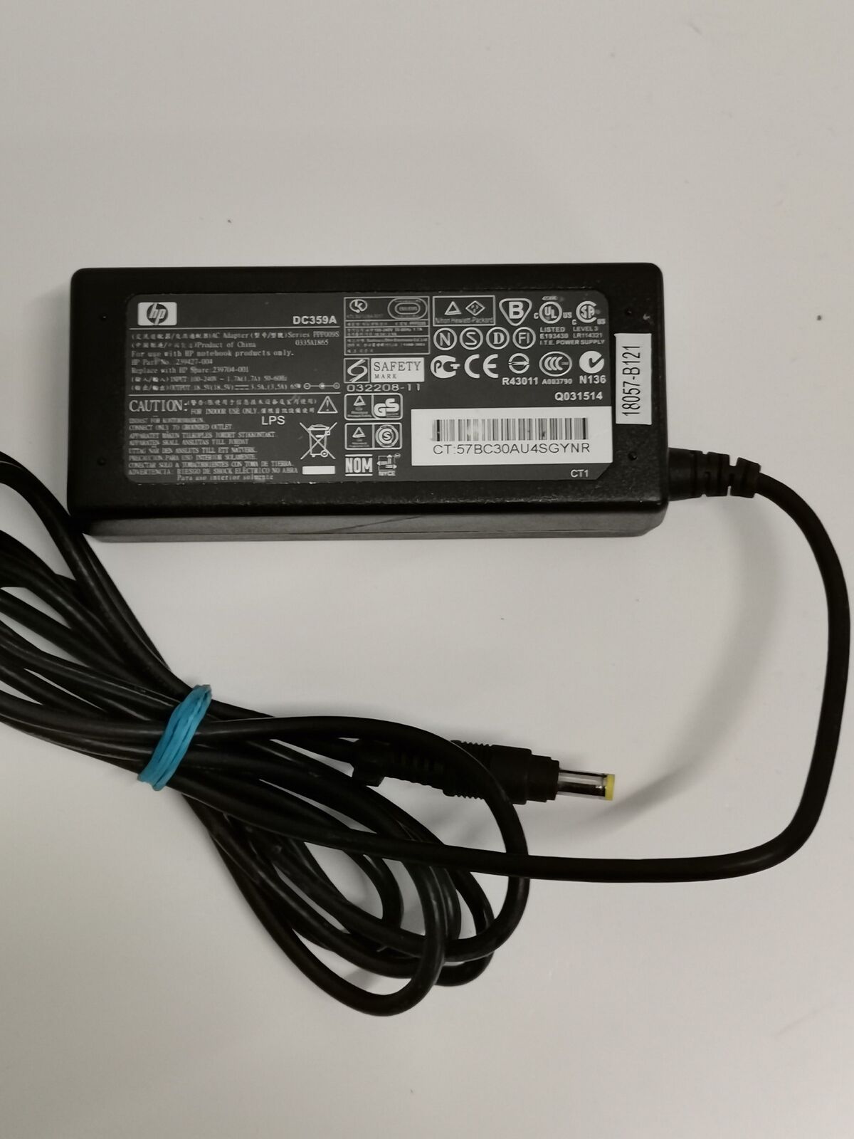 HP DC359A - 65W 18.5V 3.5A 1.7MM AC Adapter Charger