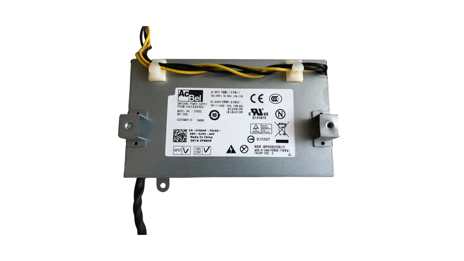 0T9002 PC power supply for Dell W01B