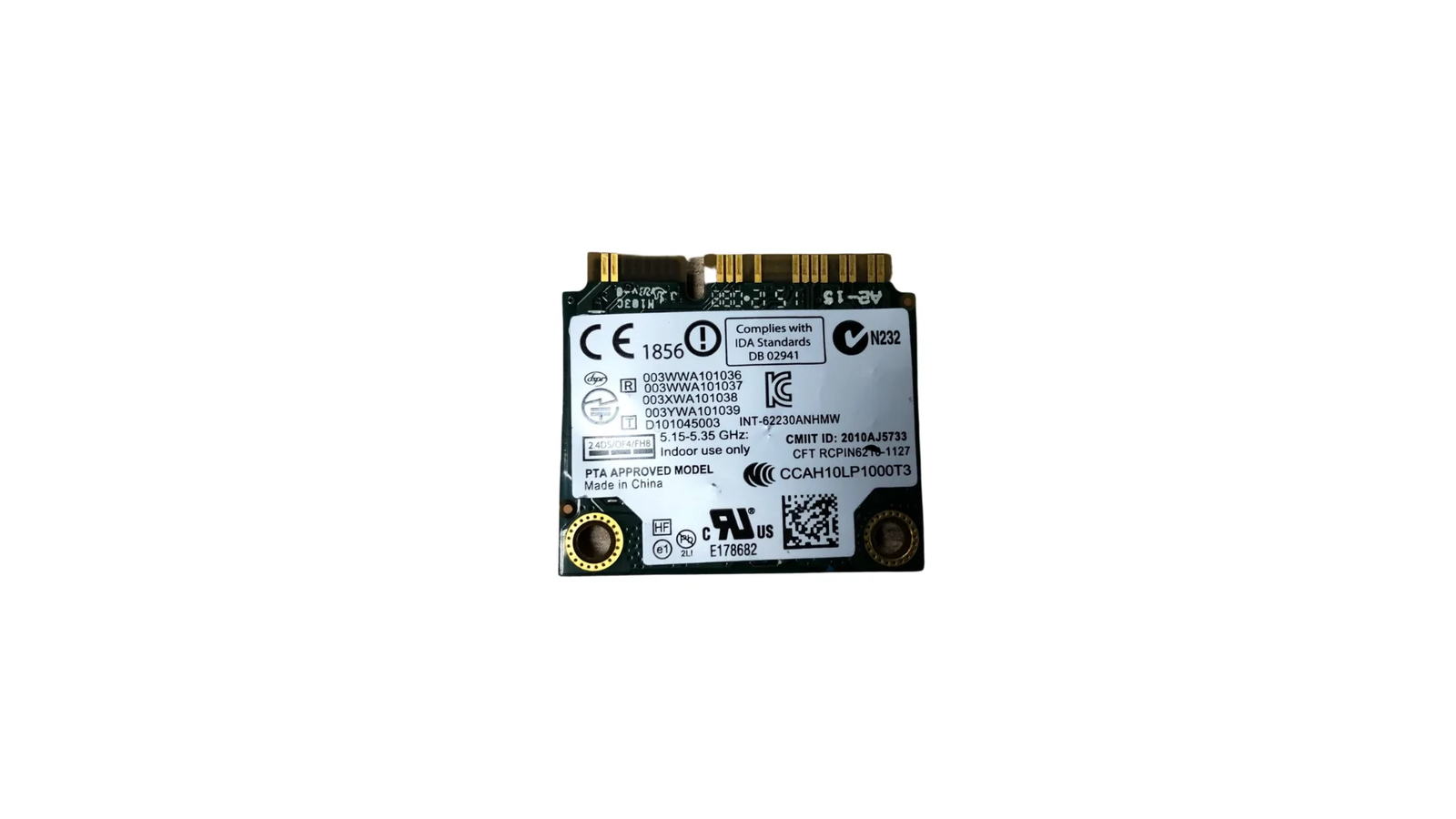 0XXG96 WIFI card for Dell Ultrabook XPS 13 L321X