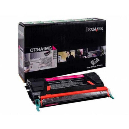 Original Lexmark C734A1MG magenta toner - open box