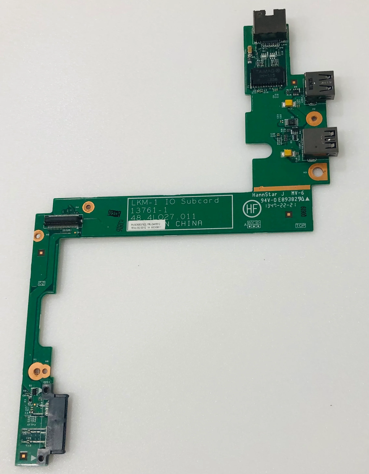 04X5512 USB / Ethernet Board Port Lenovo T540p