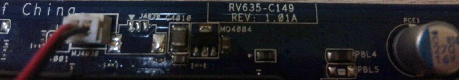 VGA card RV635-C149 rev 1.01A, 08G17016841 HP P/N 5189-3945