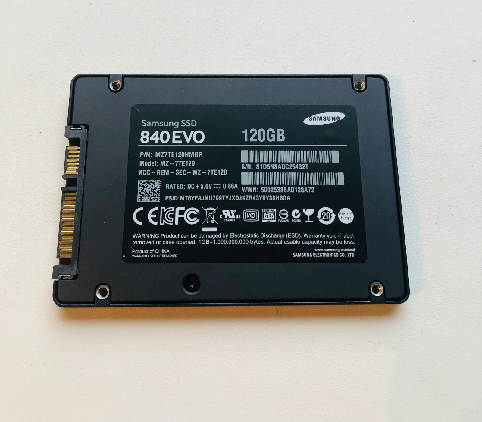 Dell Alienware M18X - MZ-7TE120 840EVO SSD