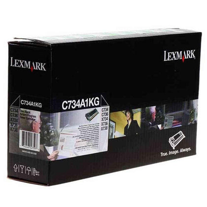 Original Lexmark C734A1KG black toner - open box