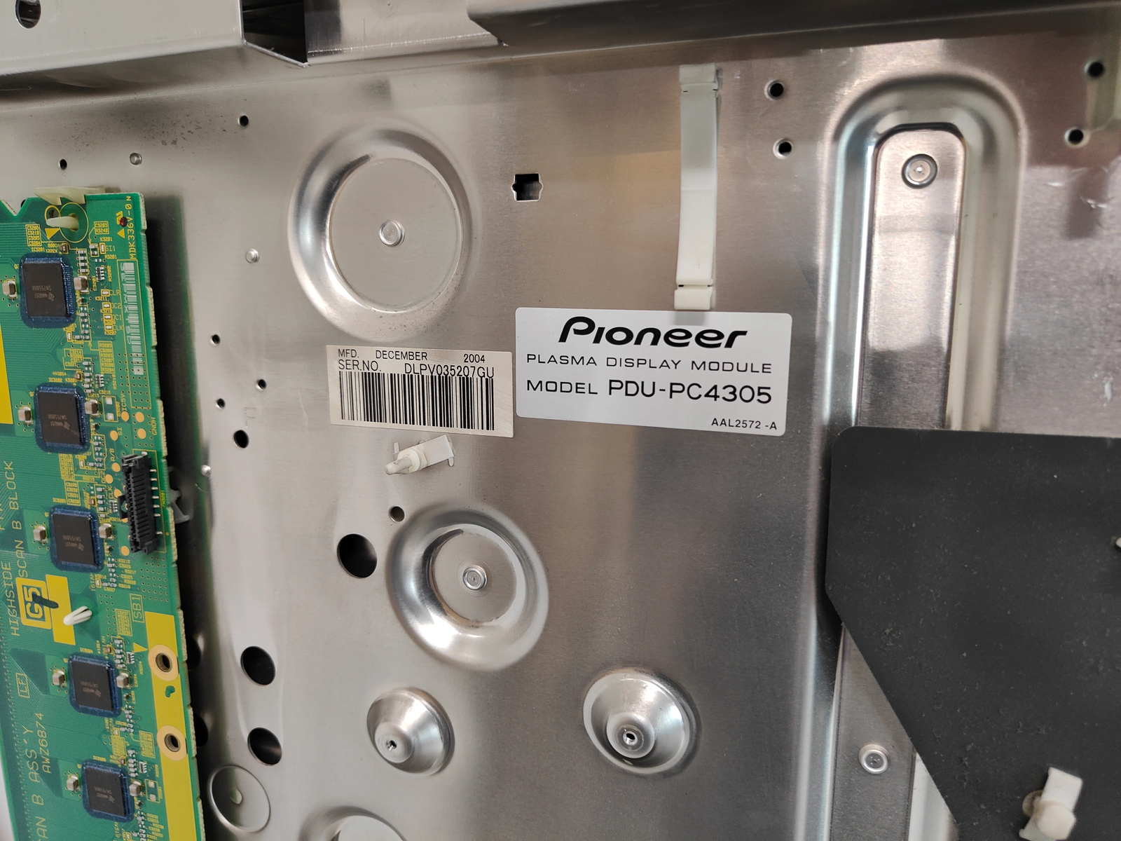 PLASMA DISPLAY MODULE - PDU-PC4305 PIONEER PDP-435PE