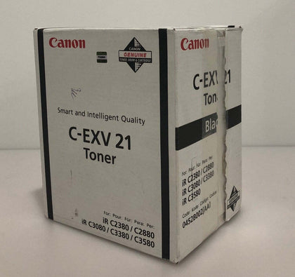 Original Canon C-EXV 21 0452B002 black toner cartridge - open box