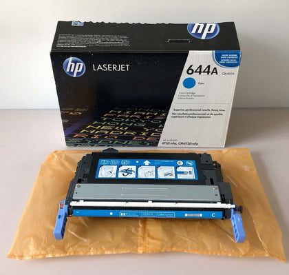HP 644A (Q6461A) Cyan Original LaserJet Toner Cartridge - open box