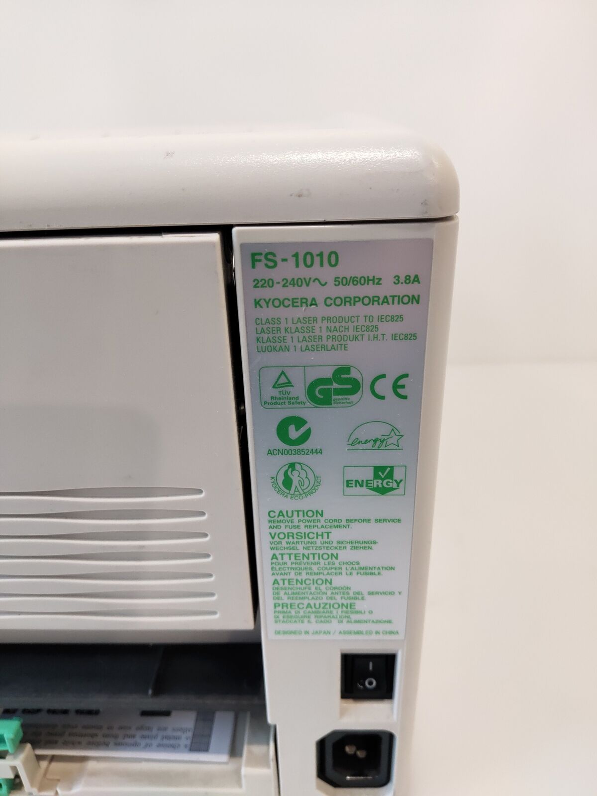 Kyocera ECOSYS FS-1010 Mono Laser Printer