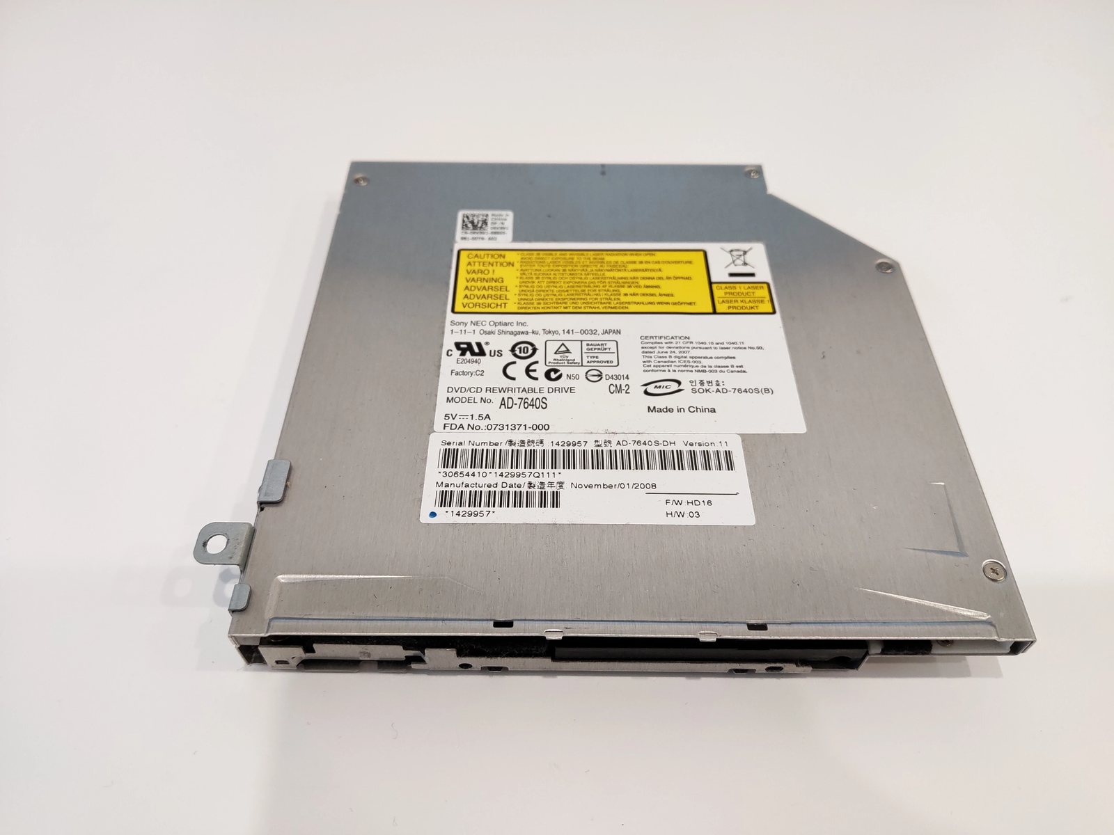 DVD/CD Drive – Model AD-7640s for DELL Studio 1737