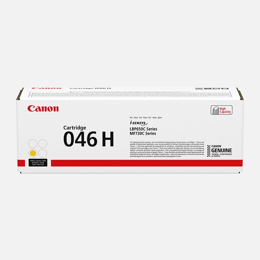 Canon Genuine Toner 046 Yellow, High Capacity (1251C001)