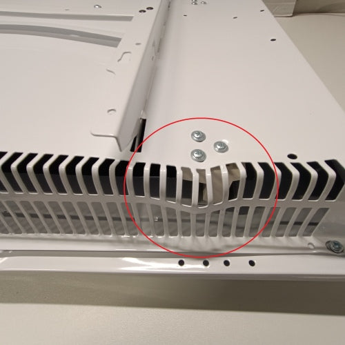 Ecost customer return VOLTMAN VOM540034 1500W Cast Iron Programmable Radiator with Opening Window LC