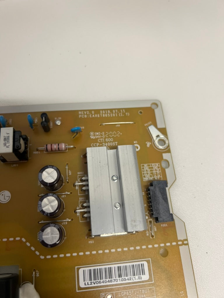 LG 55UM7050PLC Smart TV Power Supply Board - EAX67865201 (1.7)