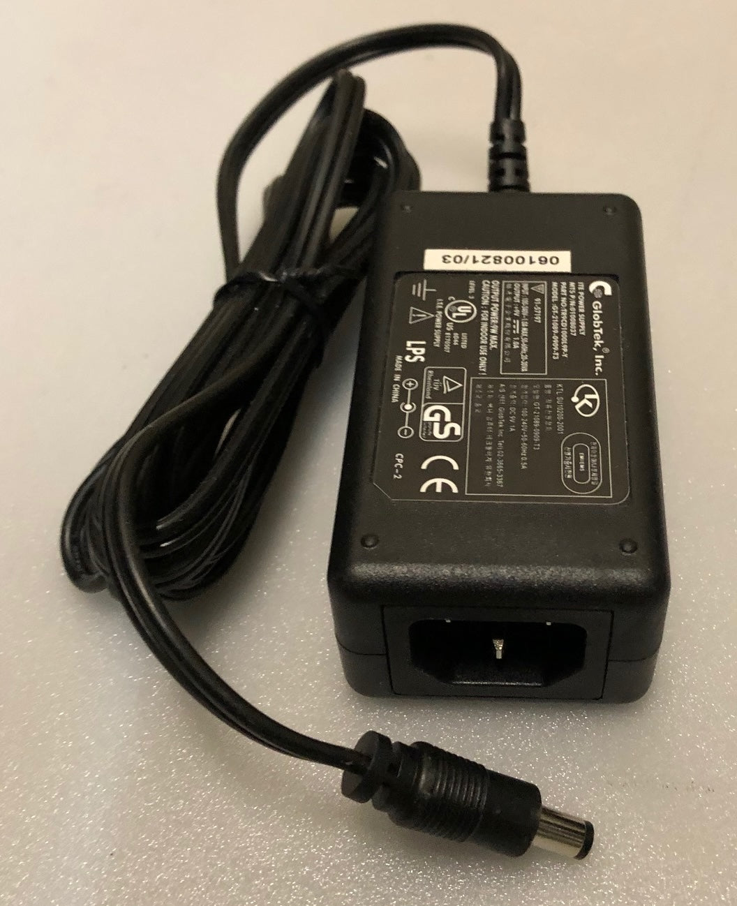 GlobTek GT-21089-0909-T3 power supply