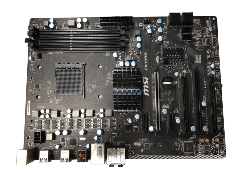 MSI 970A-G43 Plus ATX motherboard - defect - for spare parts