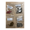 Set of M/B washer 9 pcs, HDD M/B screw 21 pcs, CD-ROM floppy screw 16 pcs, M/B bolt 7 pcs
