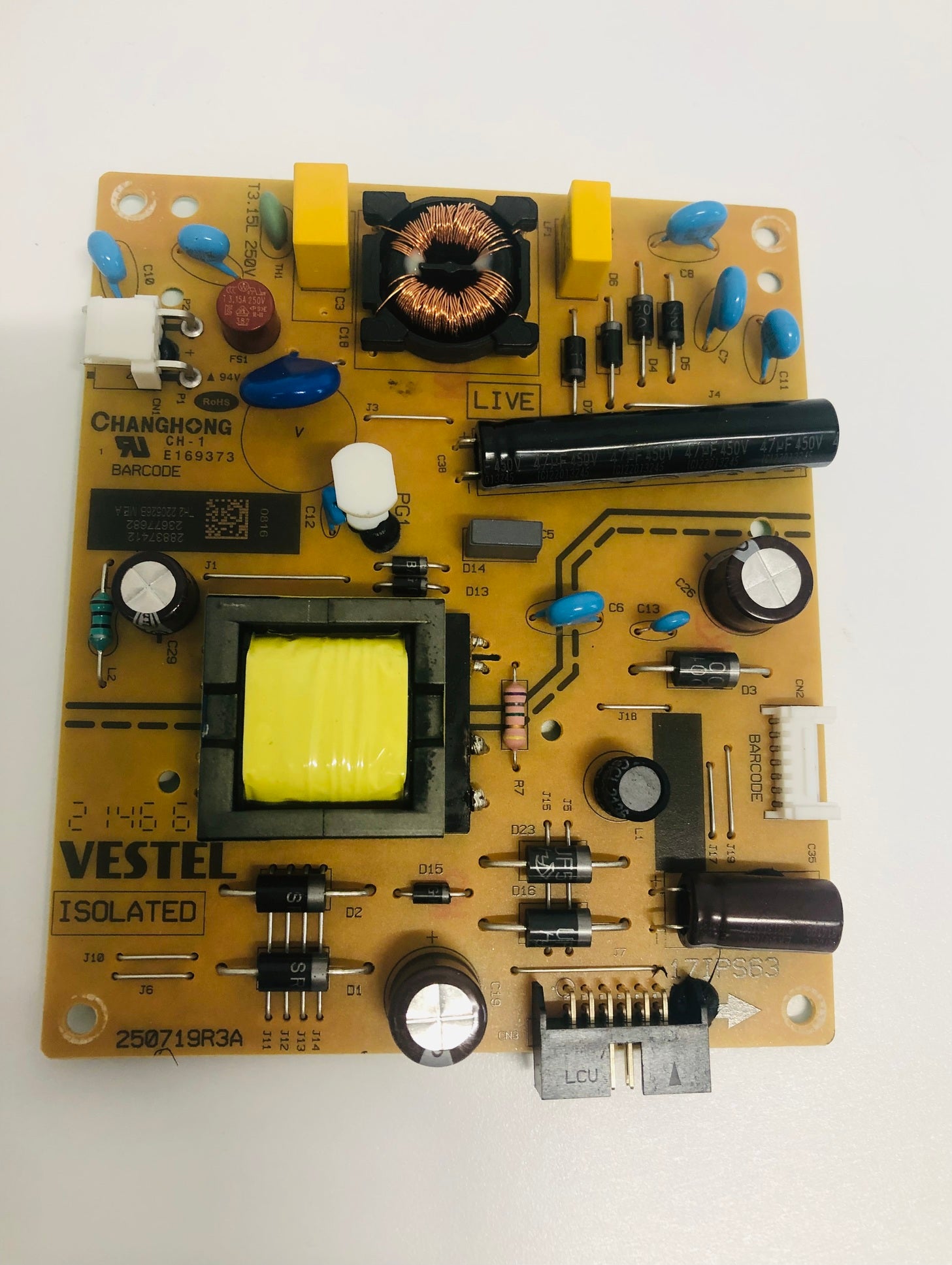 Vestel 17IPS63 power supply Telefunken C32H540A 