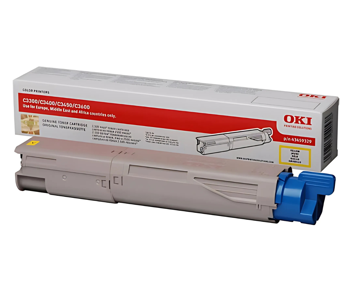 Original OKI Yellow Toner Cartridge (43459329)