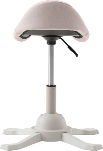 Up Up Toronto ergonomic balance stool White, Ivory fabric, longer gas lift