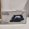 Ecost customer return Black+Decker Blau BXIR2200E Steam Iron 2200 Plastic 370 ml