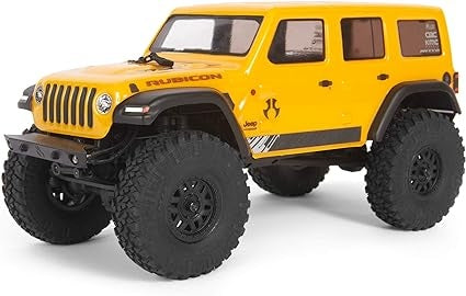 Ecost Customer Return Axial-1/24 SCX24 2019 Jeep Wrangler JLU CRC 4WD Rock Crawler Brushed RTR, Yell