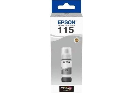 Epson 115 EcoTank (C13T07D54A) Ink Refill Bottle, Grey