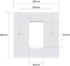 Ecost VCE Network Sockets Cat6 Surface-Mounted Flush-Mounted with LSA Module 2 Sets