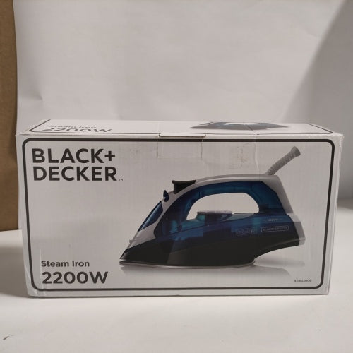 Ecost customer return Black+Decker Blau BXIR2200E Steam Iron 2200 Plastic 370 ml