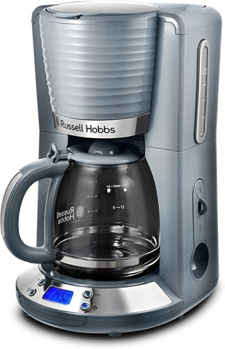 Ecost Customer Return, Russell Hobbs Inspire Digital Coffee Machine, Grey, Programmable Timer, 1.25