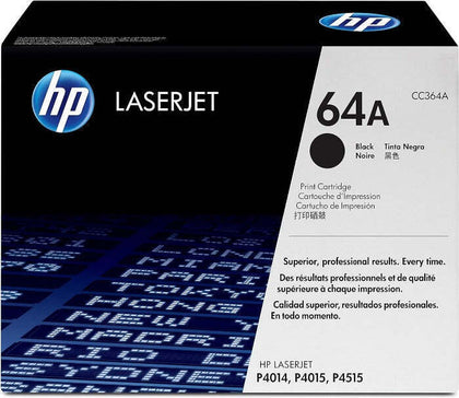 HP 64A (CC364A) black original toner cartridge - open box