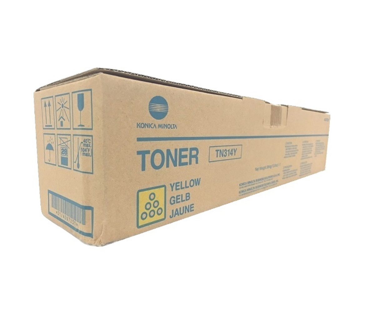 Konica Minolta A0D7231 (TN314Y) Original Yellow Toner Cartridge