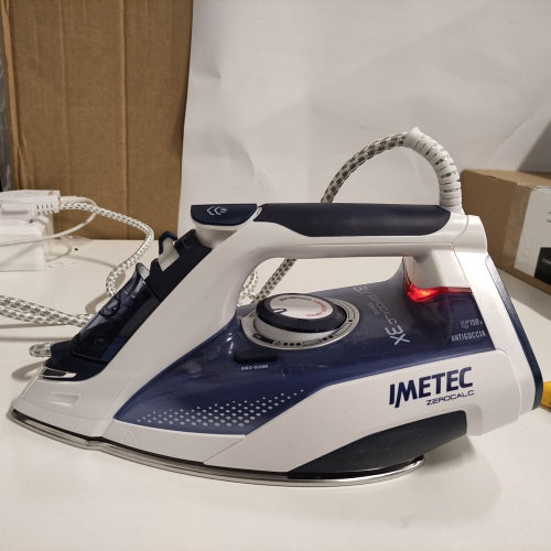 Ecost customer return Imetec ZeroCalc Z3 3500 Steam Iron with Anticalcare Technology, MultiHole Sta