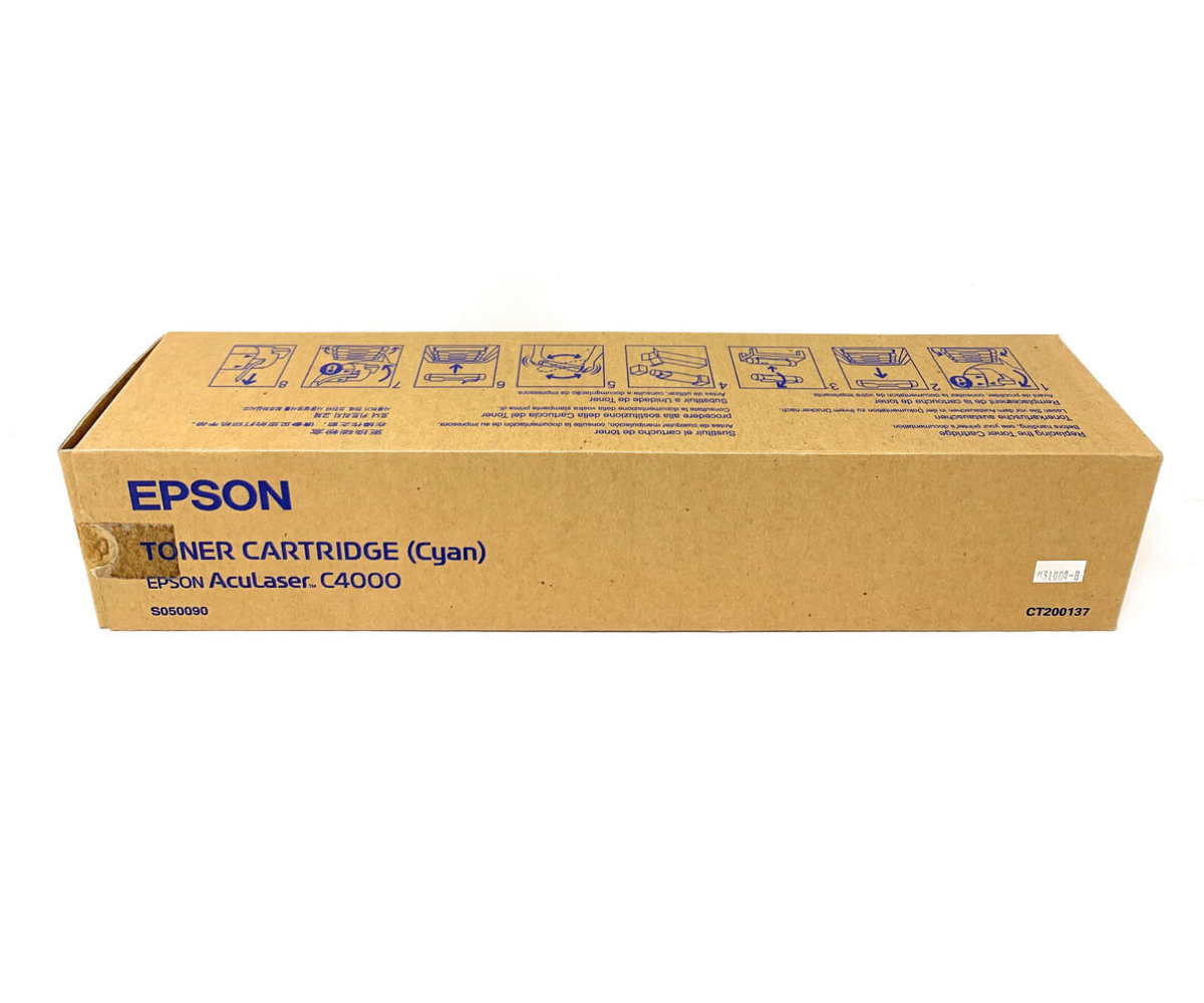 Original Epson Toner Cartridge C4000 Cyan S050090