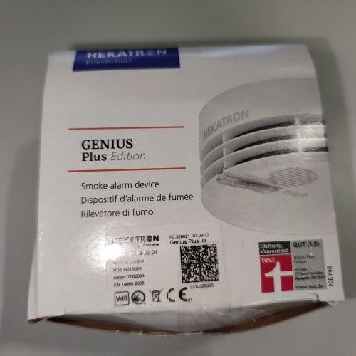 Ecost customer return Hekatron Genius Plus Edition Smoke Detector with 10 Year Battery – Test Winner